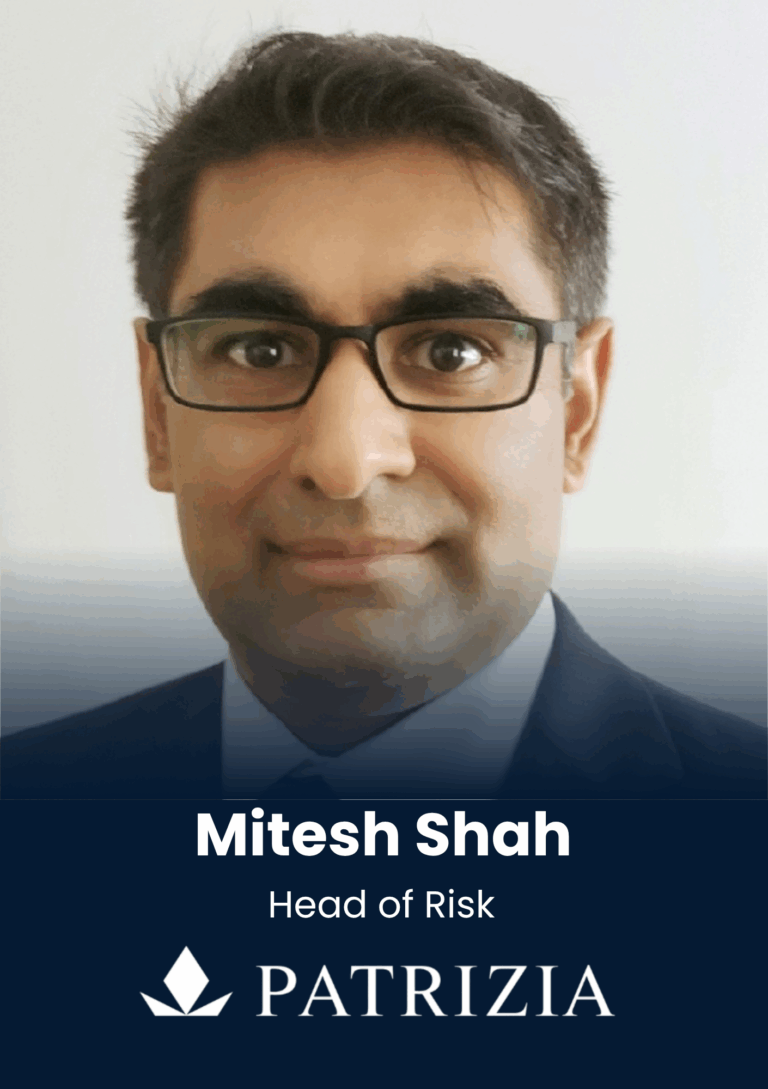 Mitesh Shah, Head of Risk, Patrizia, speaker profile at PropTech Connect.