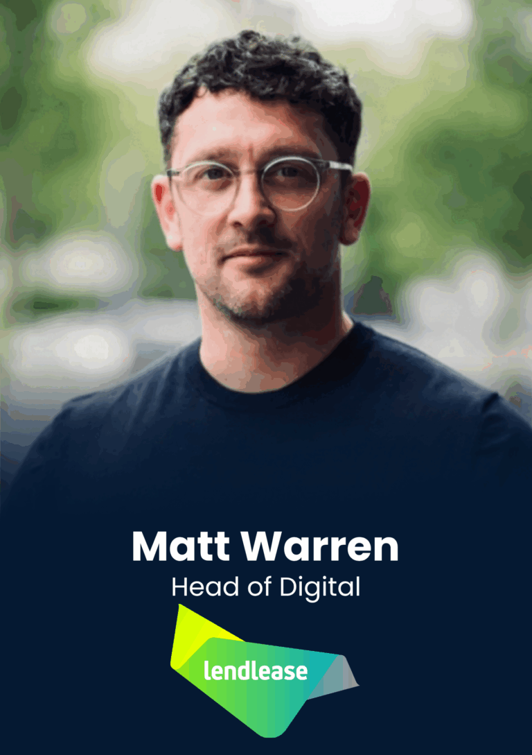 Matt Warren, head of digital at Lendlease, speaker profile at PropTech Connect Europe 2026.