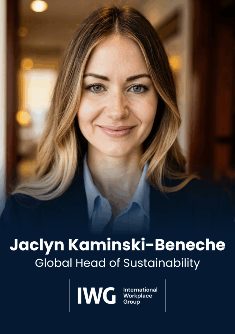 Jaclyn Kaminski-Beneche, Global Head of Sustainability, International Workplace Group plc, EU26 Speaker Card (1)