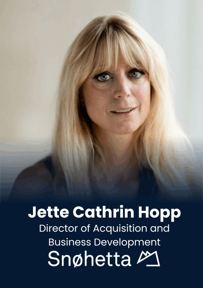Jette Cathrin Hoel, Executive Director; Acquisition and Business Development, Snøhetta