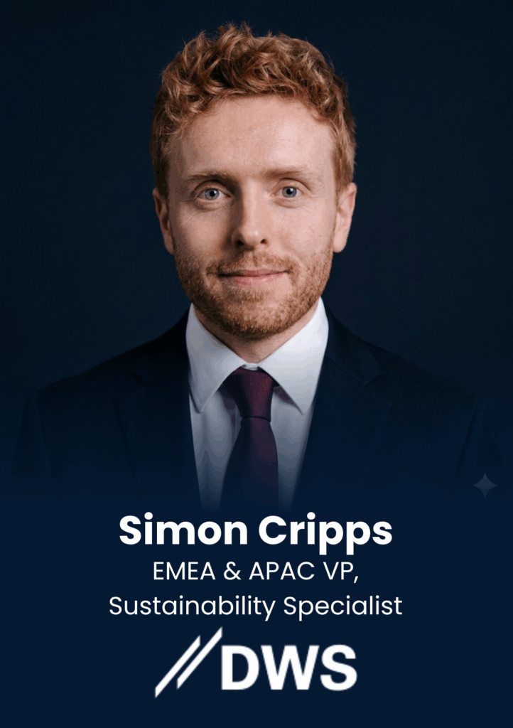 Simon Cripps, EMEA & APAC VP, Sustainability Specialist, DWS Group, speaker profile at PropTech Connect.
