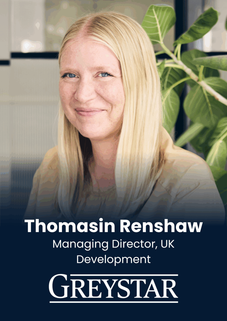 Thomasin Renshaw, Managing Director, UK Development, Greystar, speaker profile at PropTech Connect.