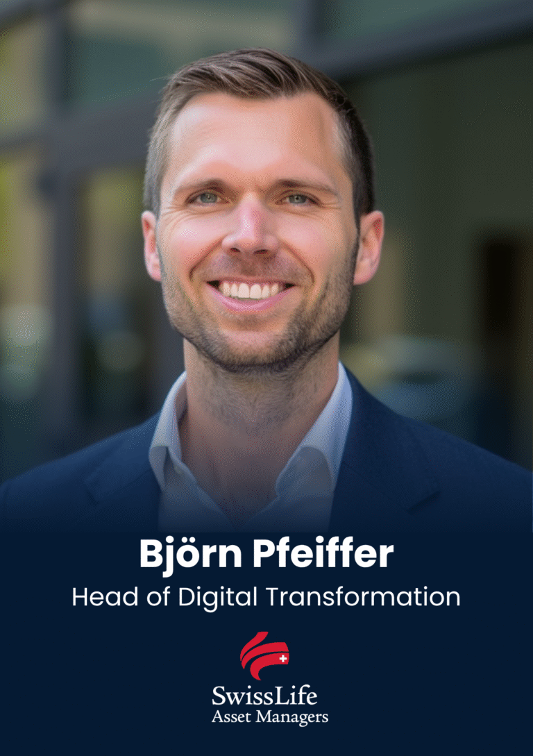Björn Pfeiffer, Head of Digital Transformation, Swiss Life Asset Managers