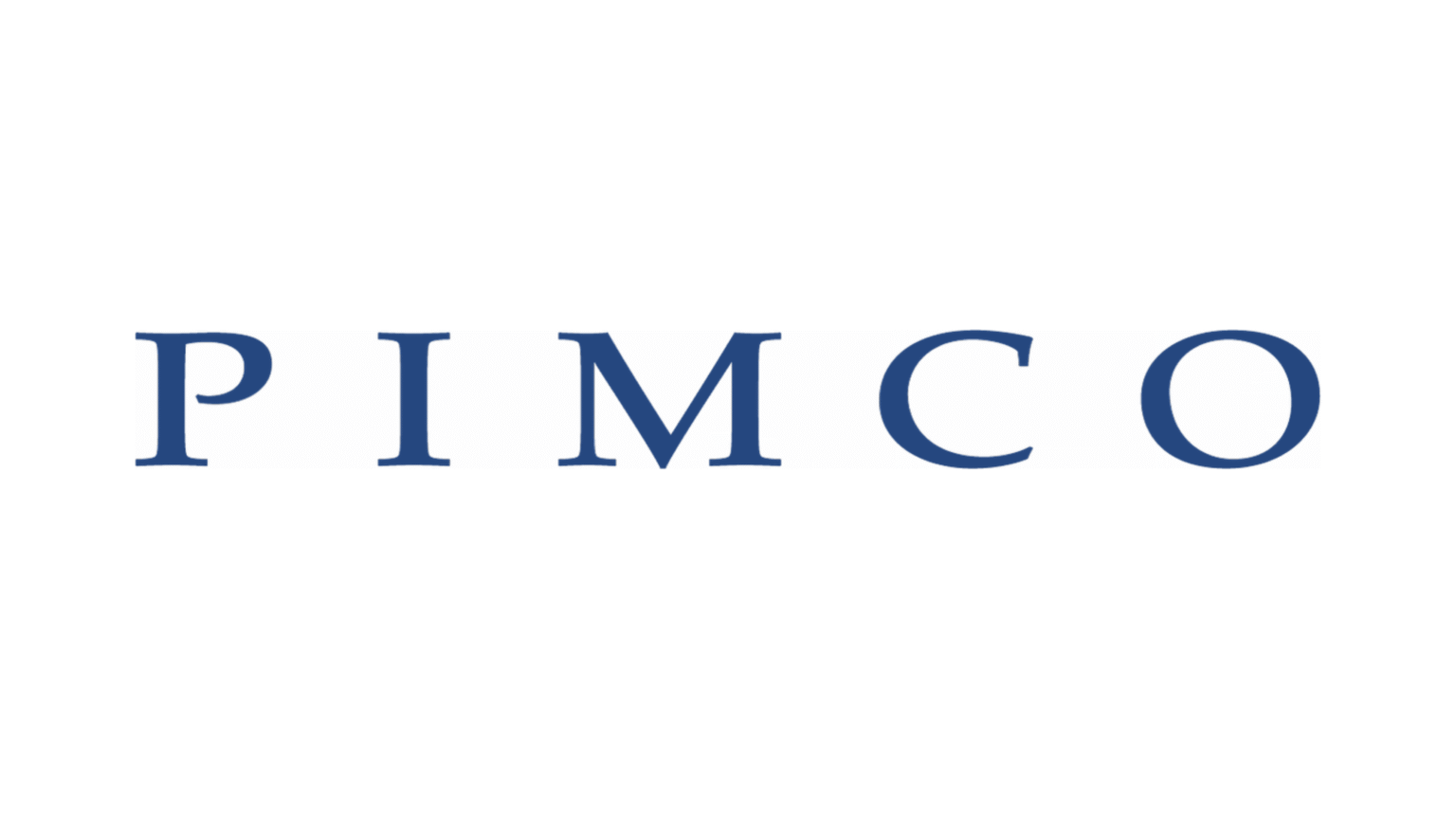 PMCO logo in blue serif font on white background