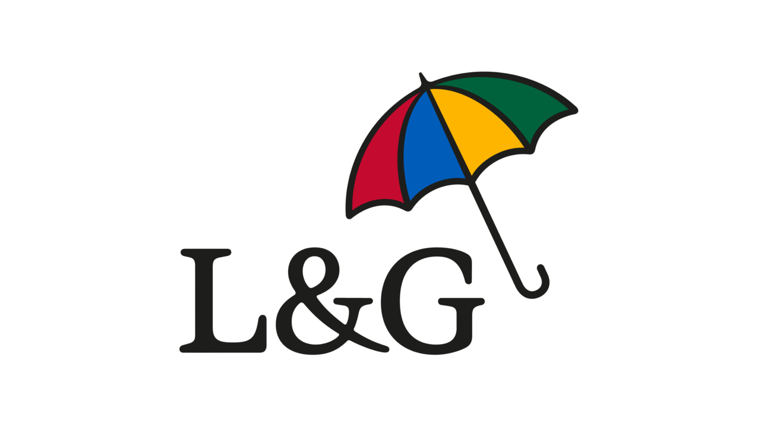 Brand logo: a colorful rainbow umbrella resting above the text 'L&Ge'.