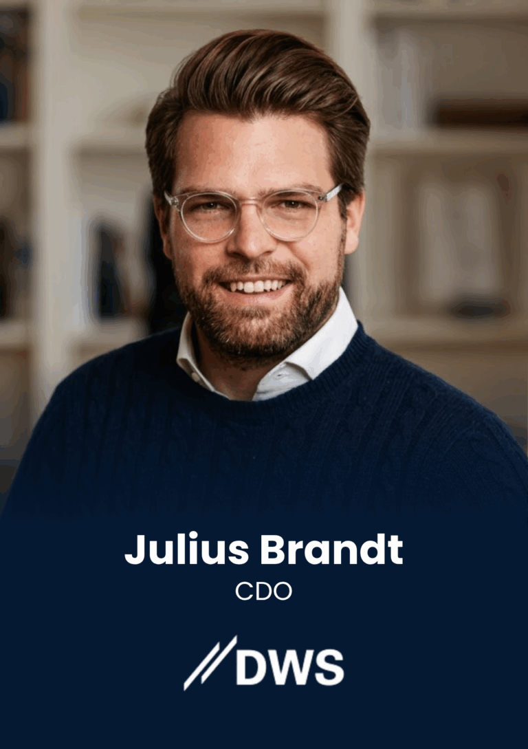 Julius Brandt , CDO, DWS Group