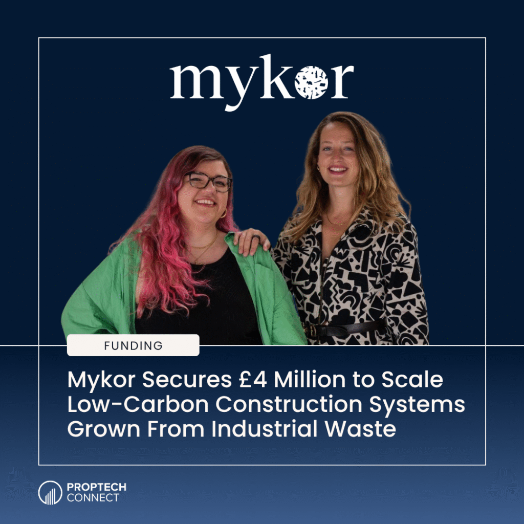 Read article: Mykor Secures £4 Million to Scale Low-Carbon Construction Systems Grown From Industrial Waste
