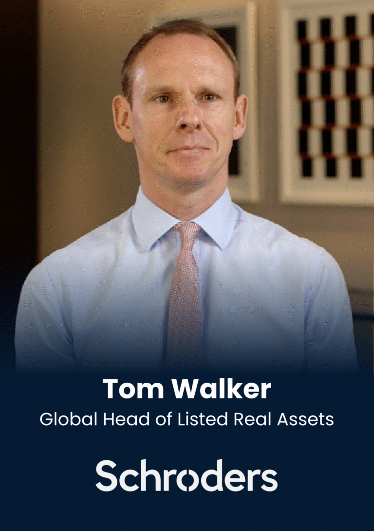 Tom Walker, Global Head Listed Real Assets, Schroders, speaker profile at PropTech Connect