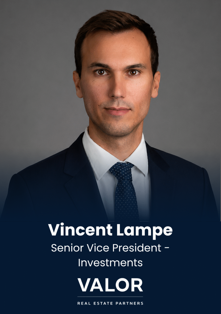 Vincent Lampe, Senior Vice President - Investments, at Valor Real Estate Partners, speaker profile at PropTech Connect