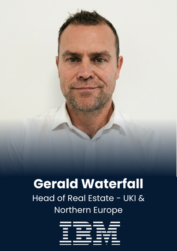 Portrait of Gerald Waterfall, Head of Real Estate – UKI & Northern Europe, IBM (professional headshot)