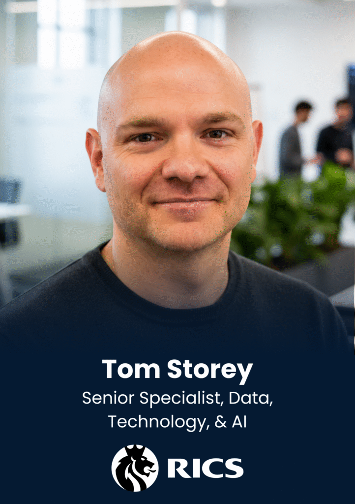 Tom Storey, Senior Specialist, Data, Technology, & AI, RICS, speaker profile at PropTech Connect