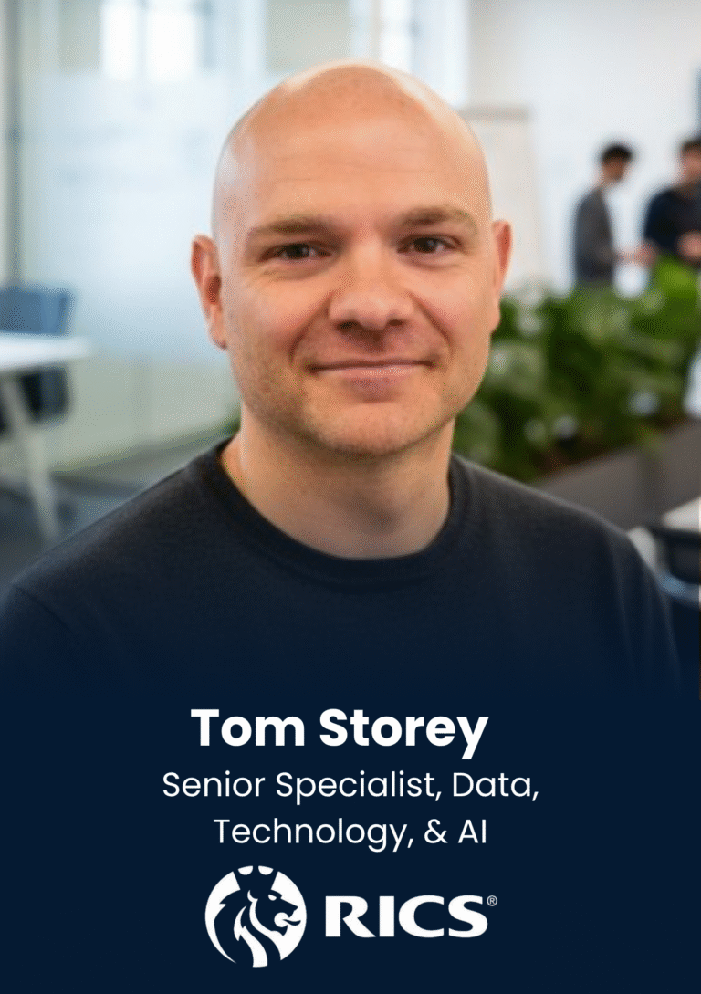 Tom Storey, Senior Specialist, Data, Technology, & AI, RICS, speaker profile at PropTech Connect