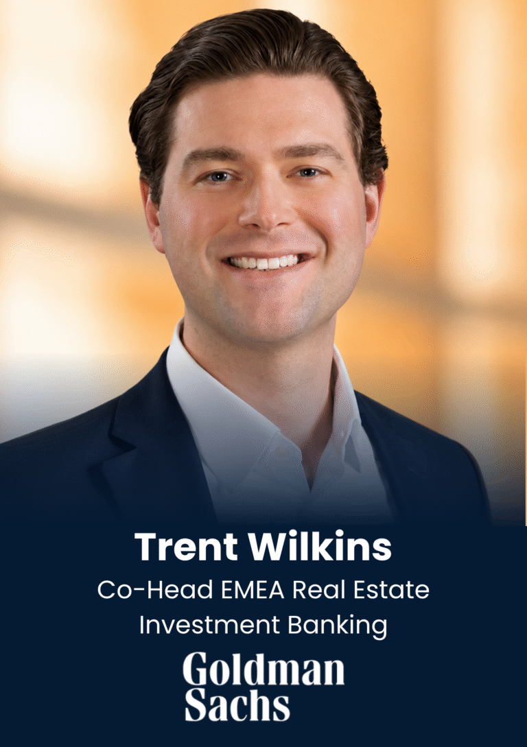 Portrait of Trent Wilkins, Co-Head EMEA Real Estate Investment Banking at Goldman Sachs (headshot)