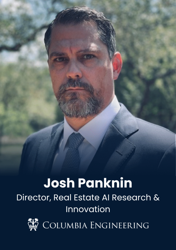 Professional headshot of Josh Panknin outdoors in a suit and tie for a engineering profile.