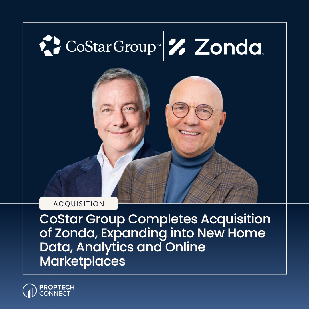 Read article: CoStar Group Completes Acquisition of Zonda, Expanding into New Home Data, Analytics and Online Marketplaces