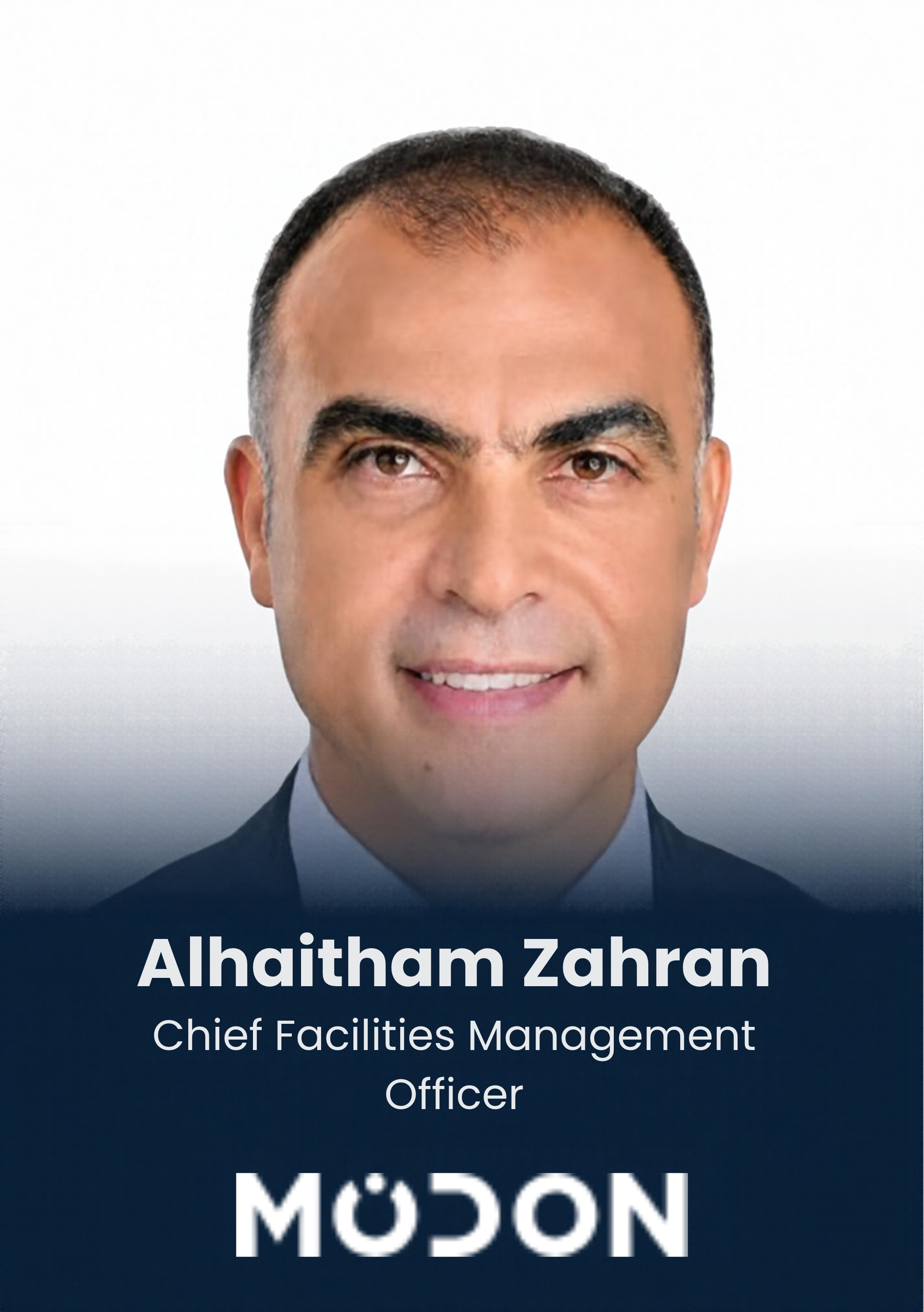Alhaitham Zahran, Chief Facilities Management Officer, MODON, speaker profile at PropTech Connect