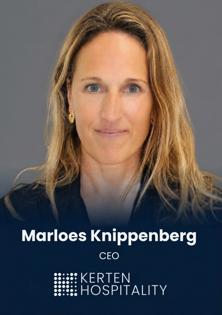 Head-and-shoulders portrait of Marloes Knippenberg, CEO of Kerten Hospitality.