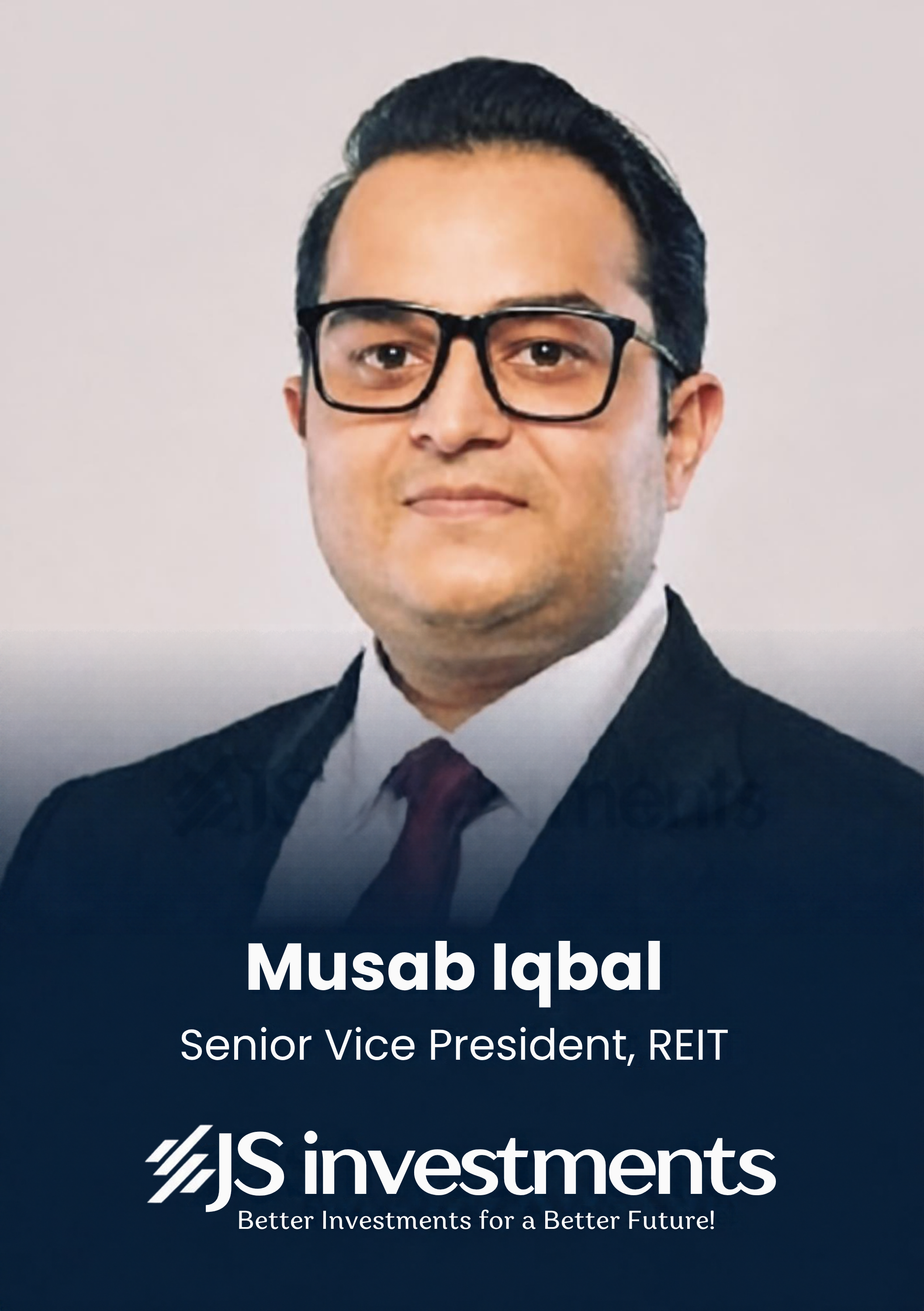 Musab Iqbal, Senior Vice President, REIT, JS Investments, speaker profile at PropTech Connect
