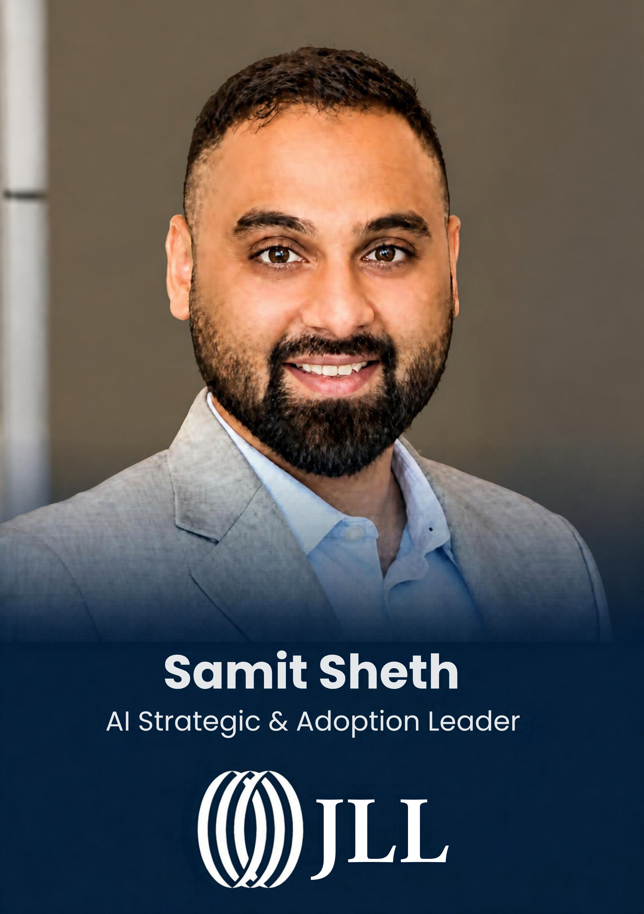 Samit Sheth, AI Strategic & Adoption Leader, JLL, speaker profile at PropTech Connect