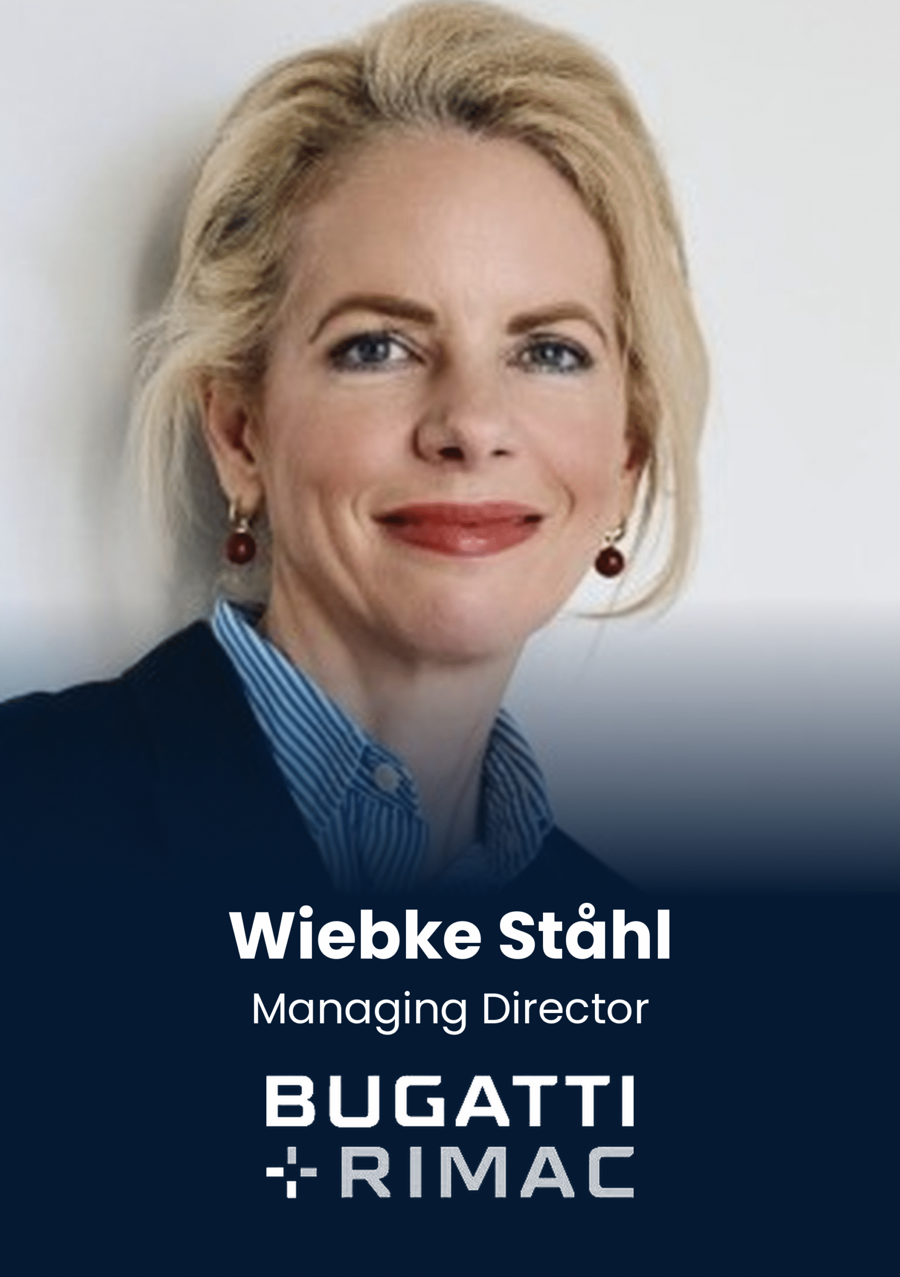Professional headshot of Wiebe Ståhl, Managing Director at Bugatti Rimac